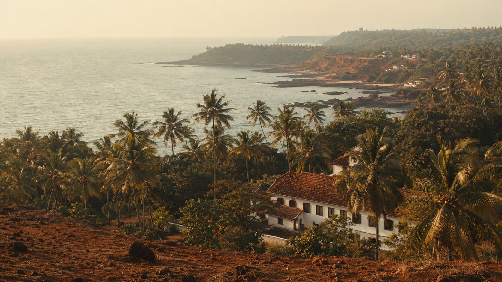 Goa coastline, India, home to Paul John Distillery